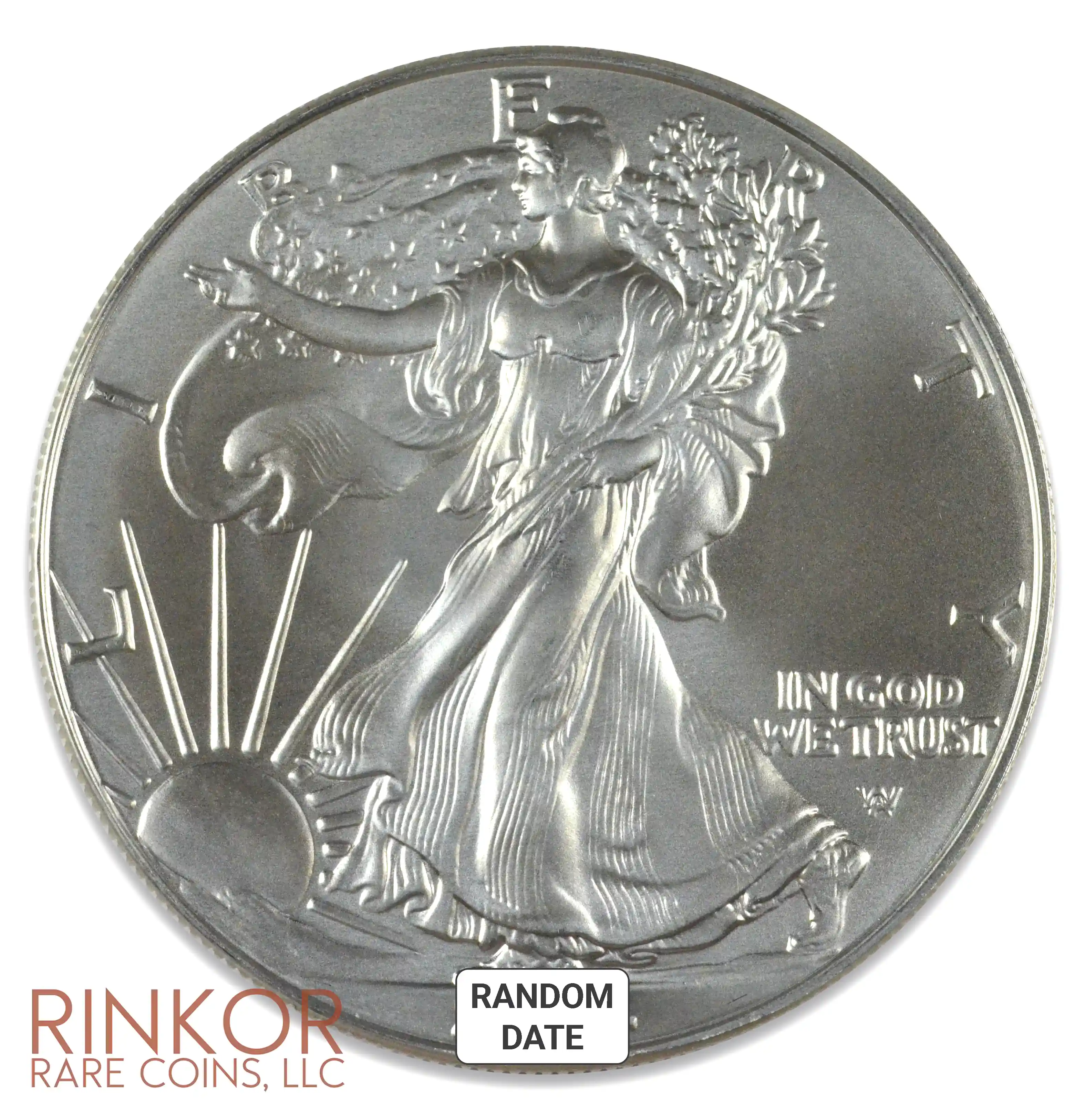 1oz American Silver Eagle Gem BU (Random Date)