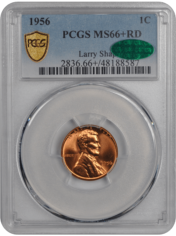 1956 Lincoln PCGS RD 66+