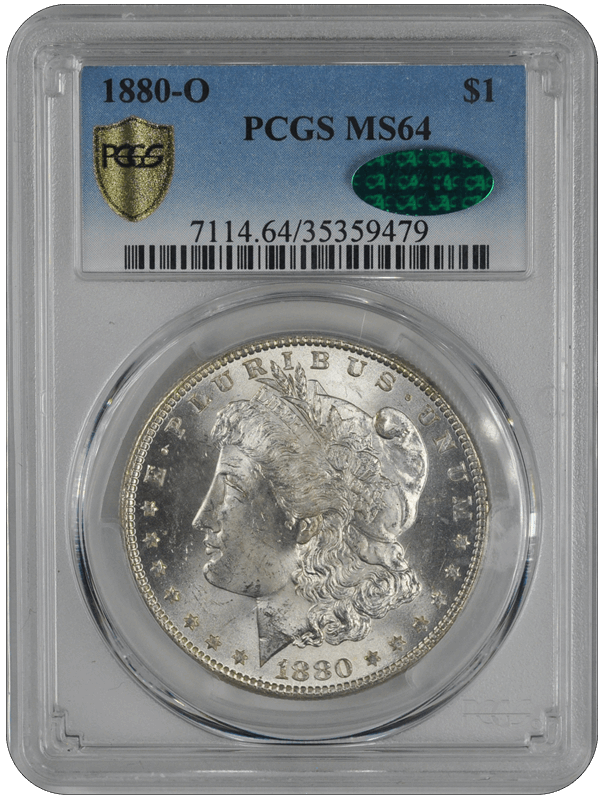 1880-O Morgan PCGS CAC MS 64