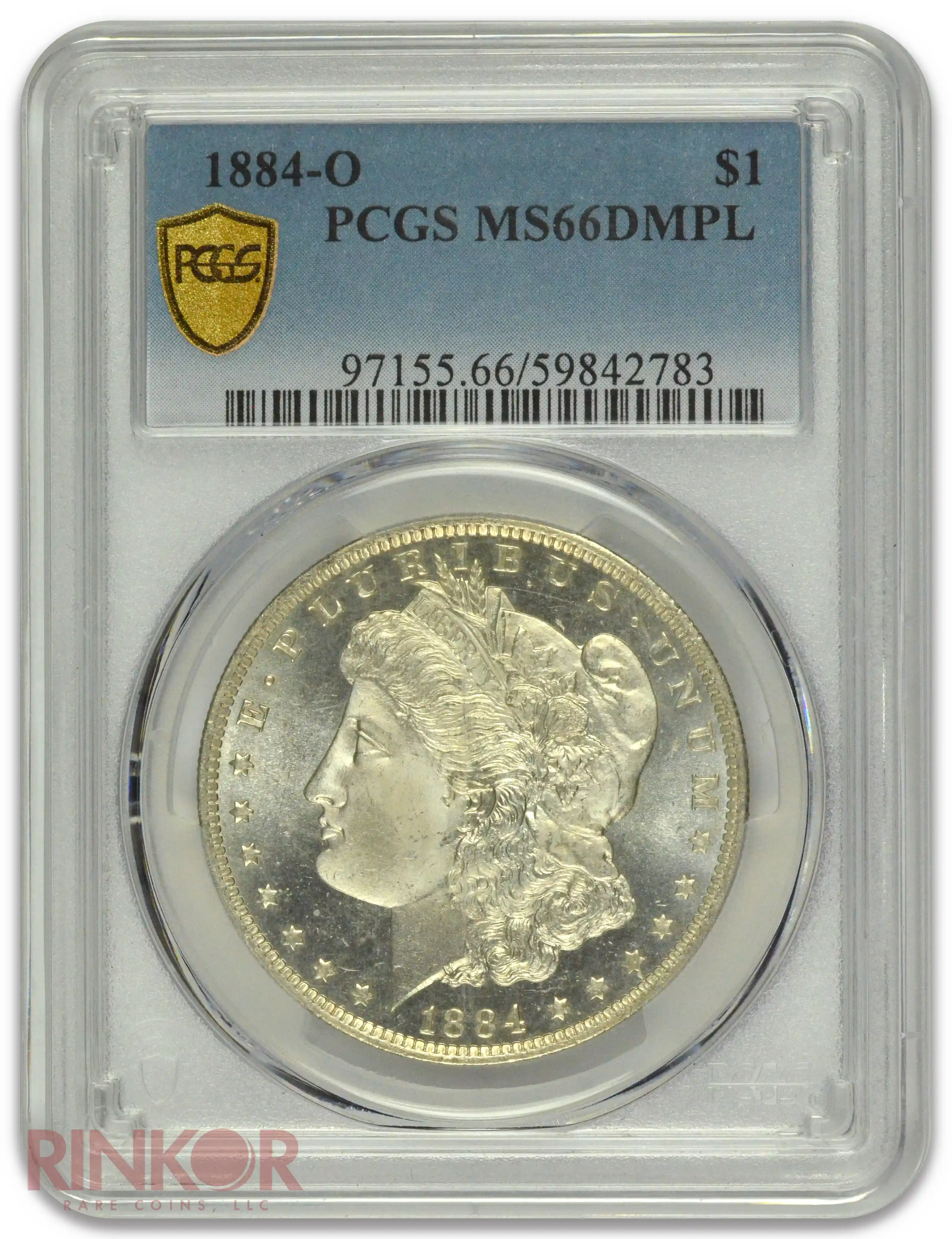 1884-O $1 Morgan Dollar PCGS MS 66 DMPL