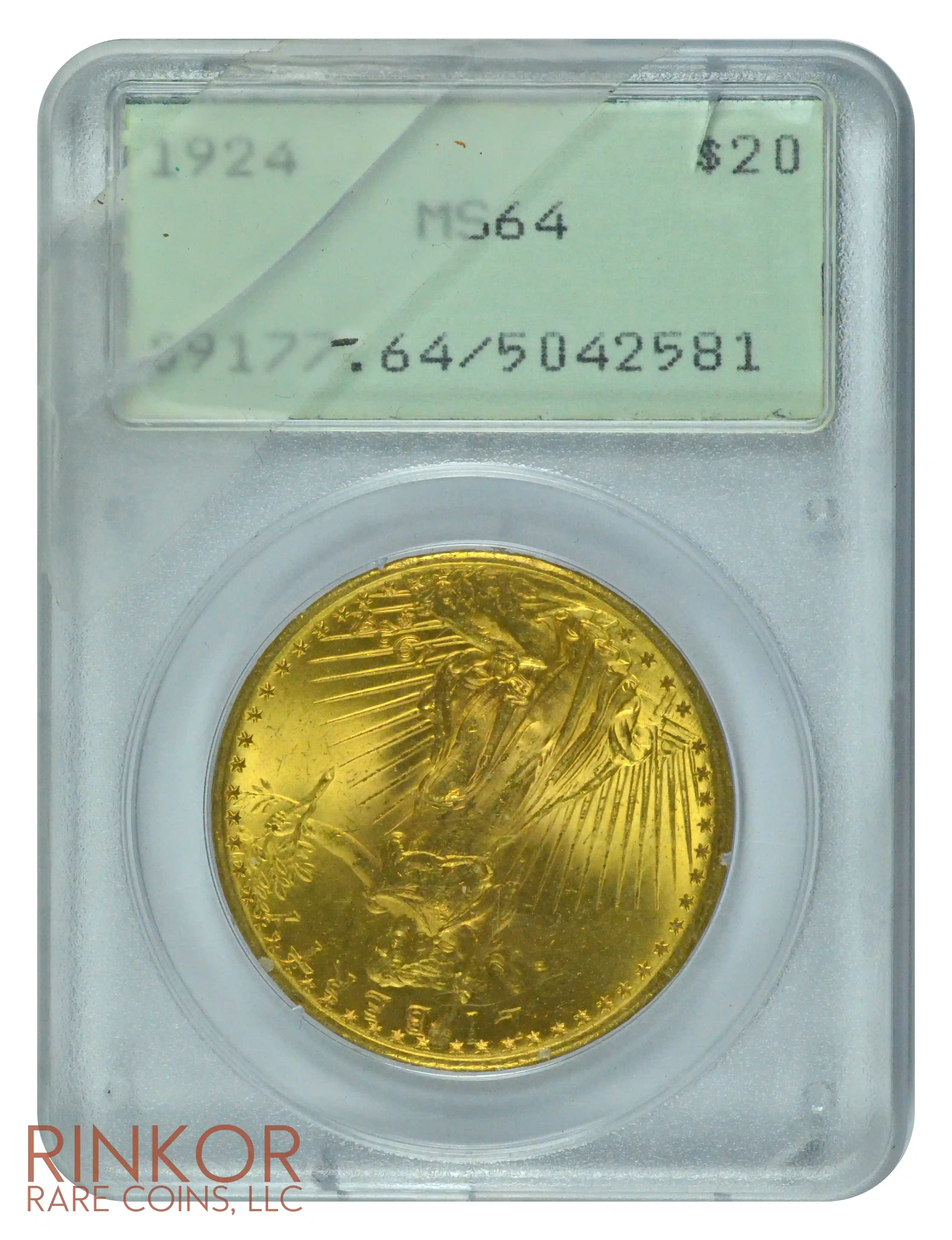 1924 St. Gaudens $20 PCGS MS 64