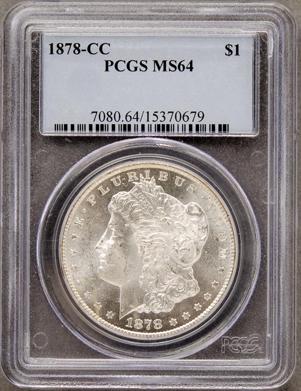 1878-CC $1 PCGS MS 64
