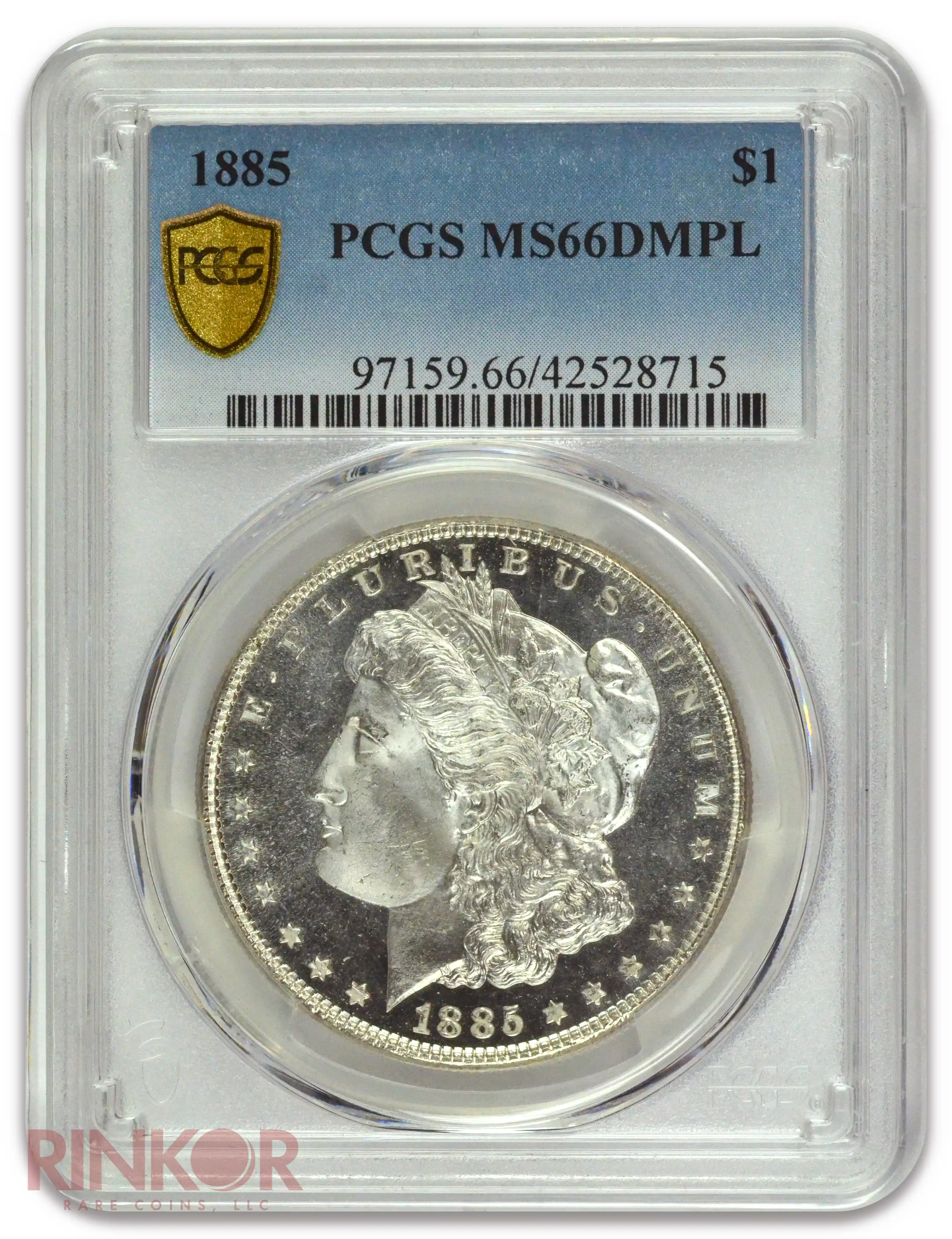 1885 $1 Morgan Dollar PCGS MS 66 DMPL