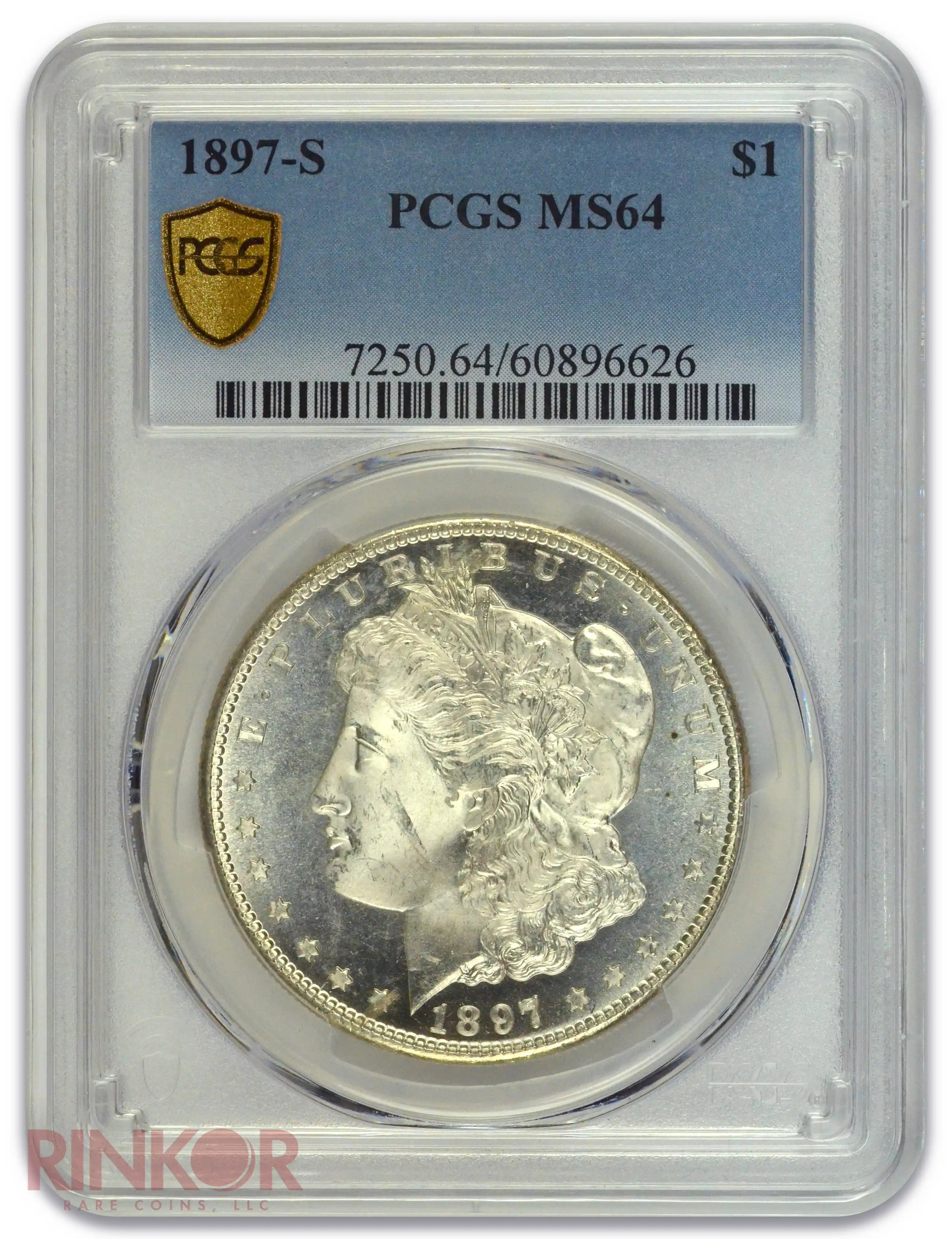 1897-S $1 Morgan Dollar PCGS MS 64