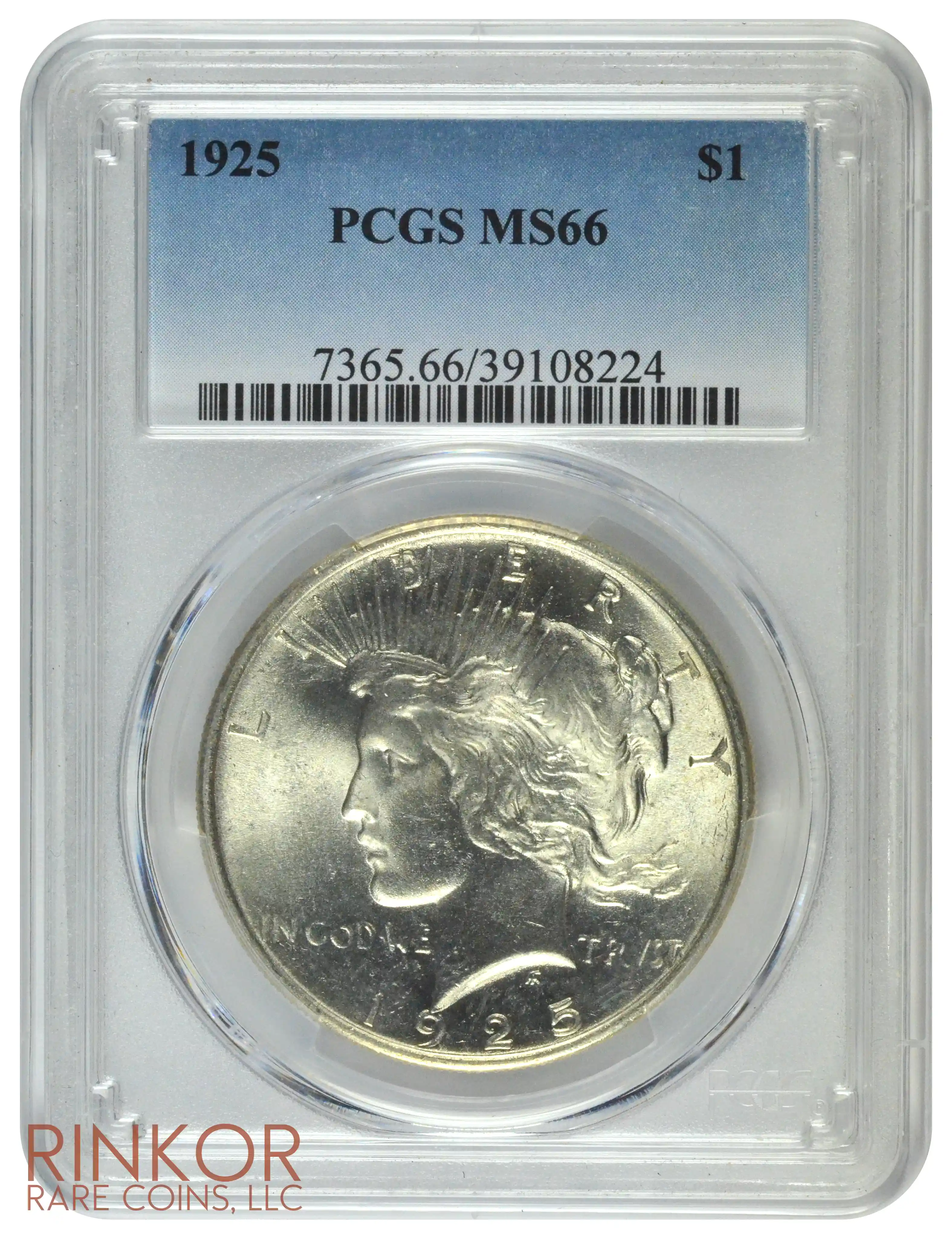 1925 $1 PCGS MS 66