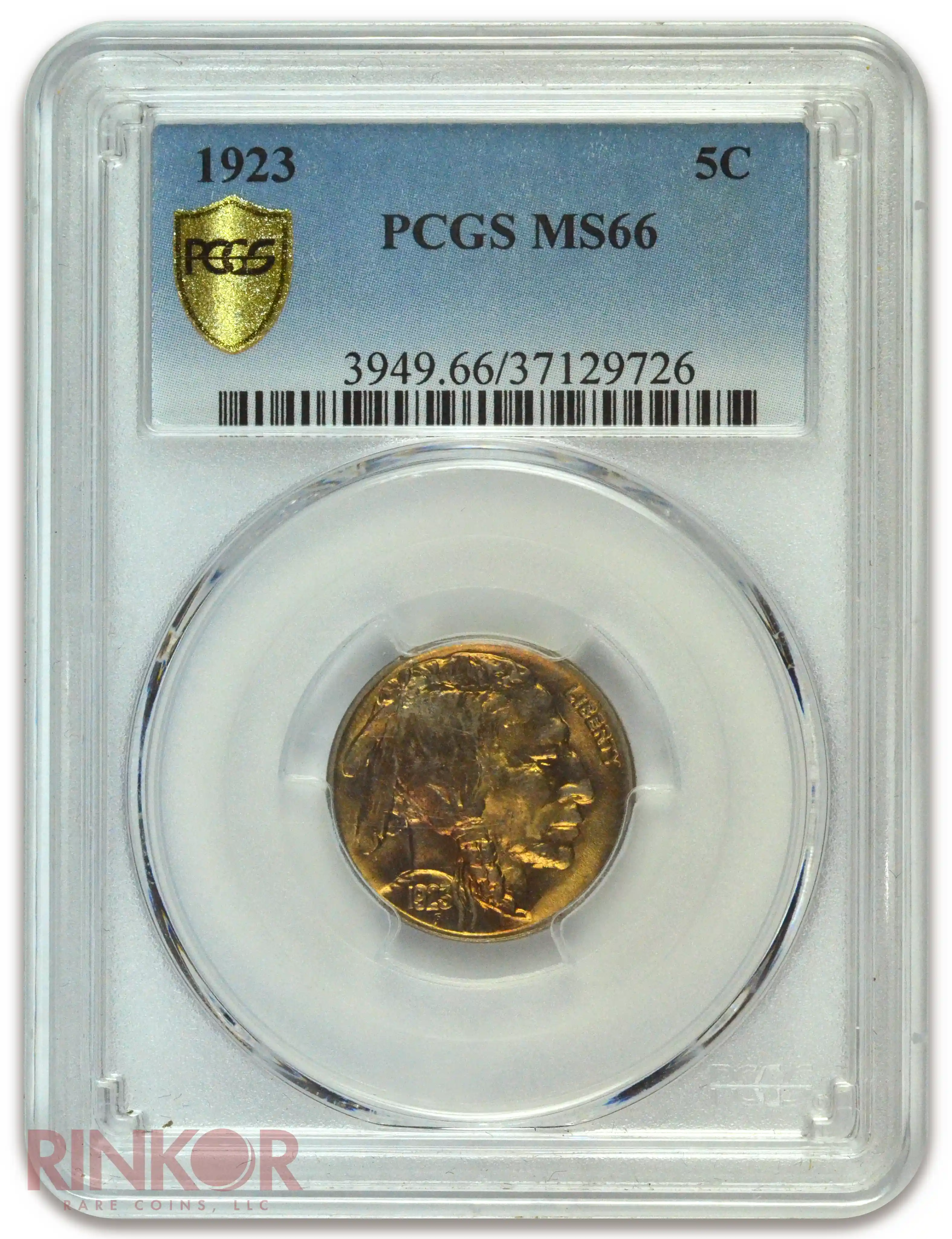 1923 Buffalo Nickel PCGS MS 66