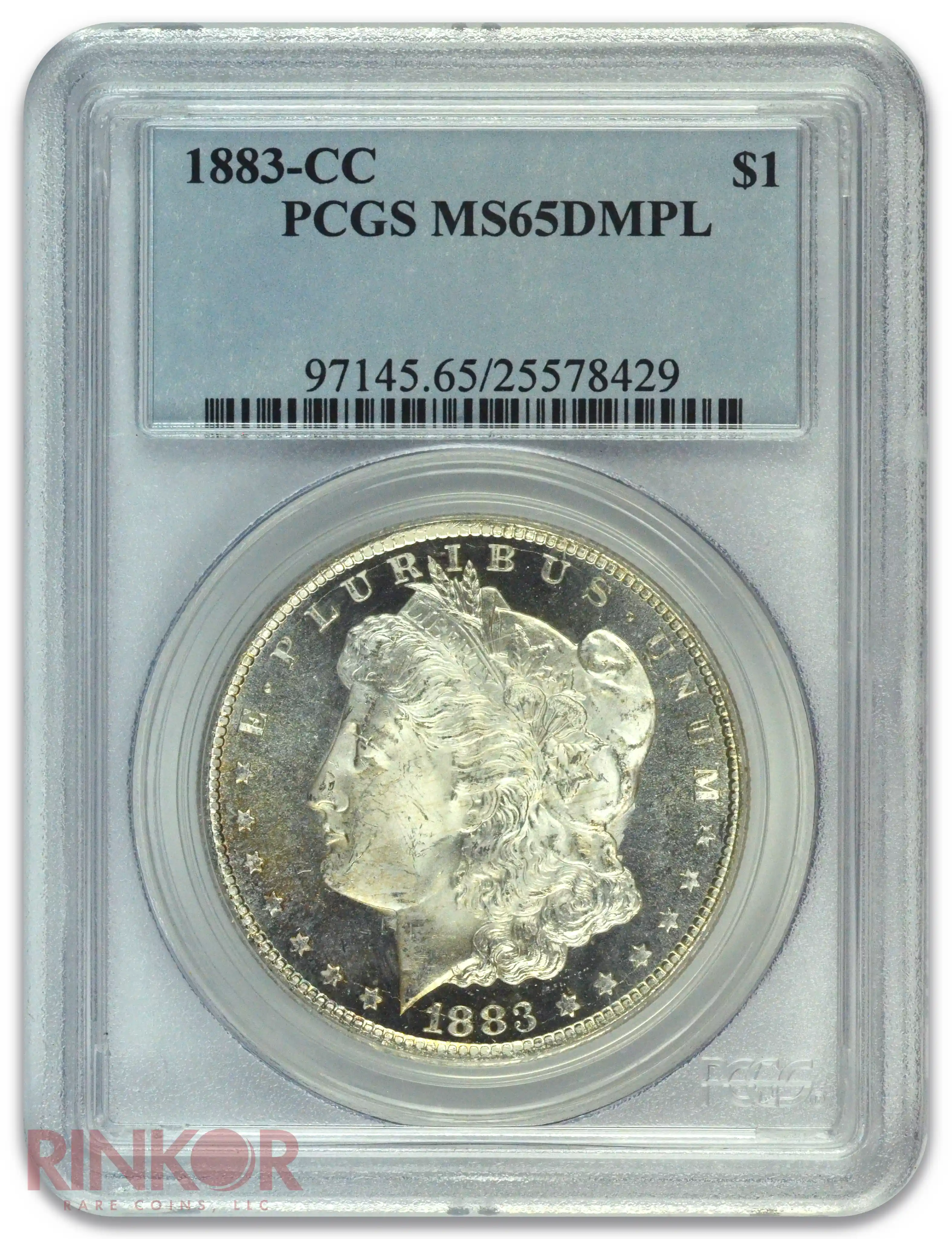 1883-CC $1 Morgan Dollar PCGS MS 65 DMPL