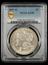 1897 O $1 PCGS AU50