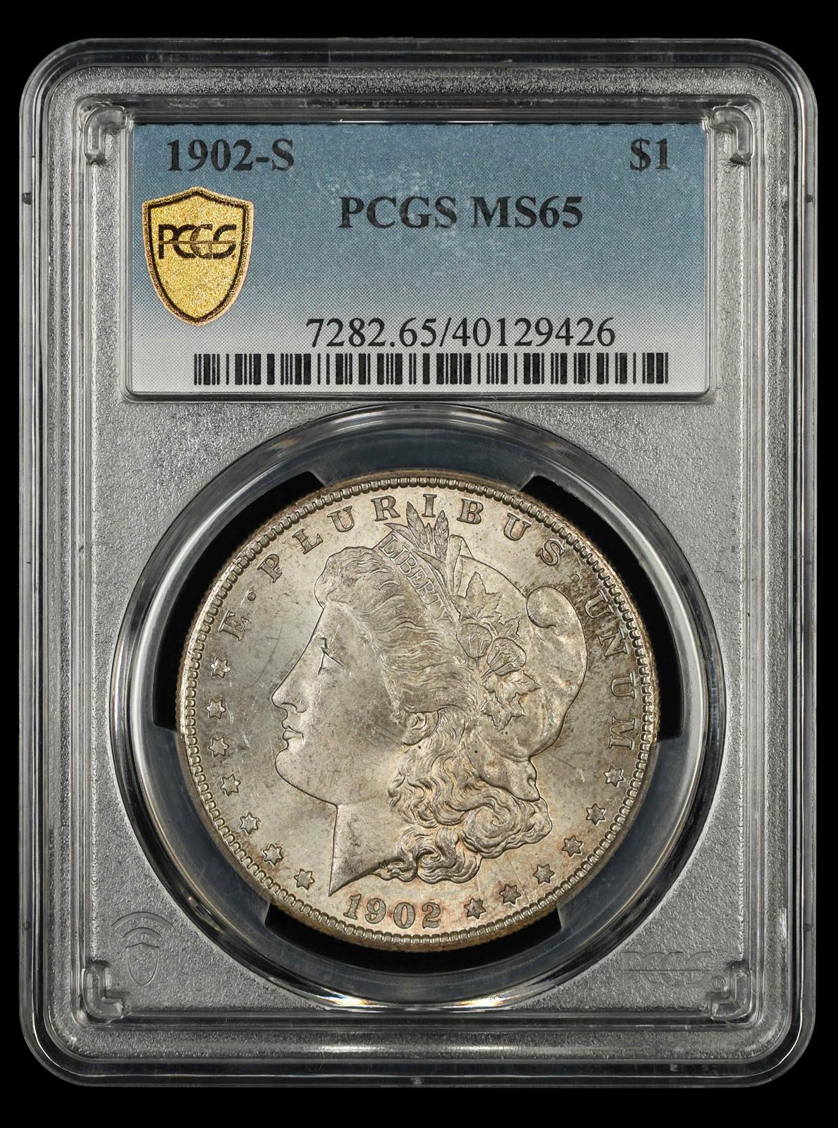 1902-S $1 PCGS MS 65