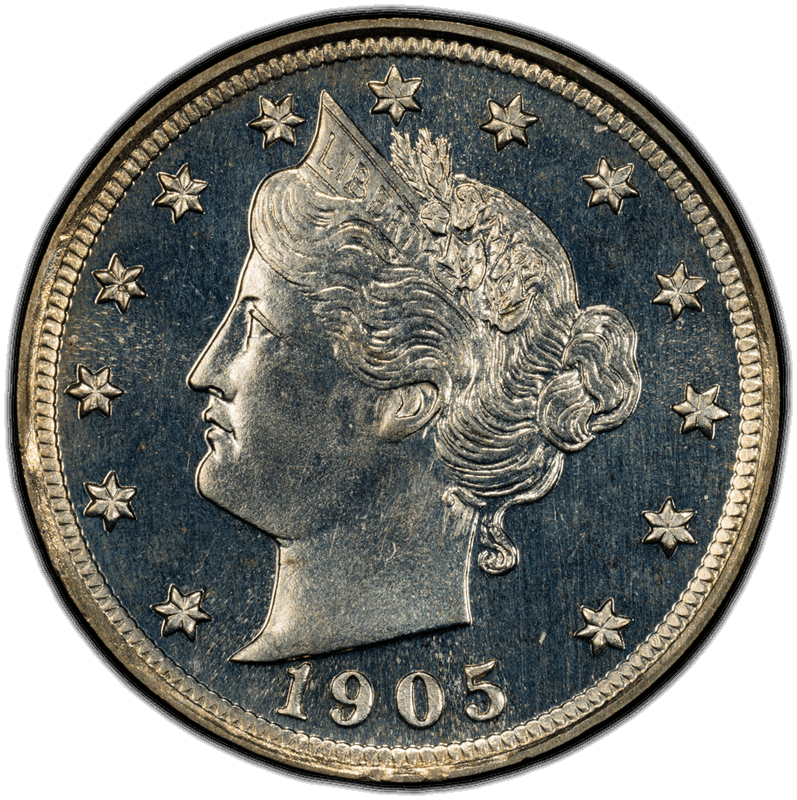 1905 5C PCGS PR67 CAM