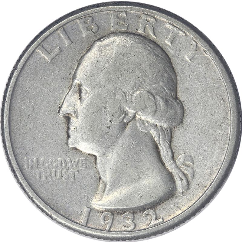 1932-D Washington 25c Raw Fine