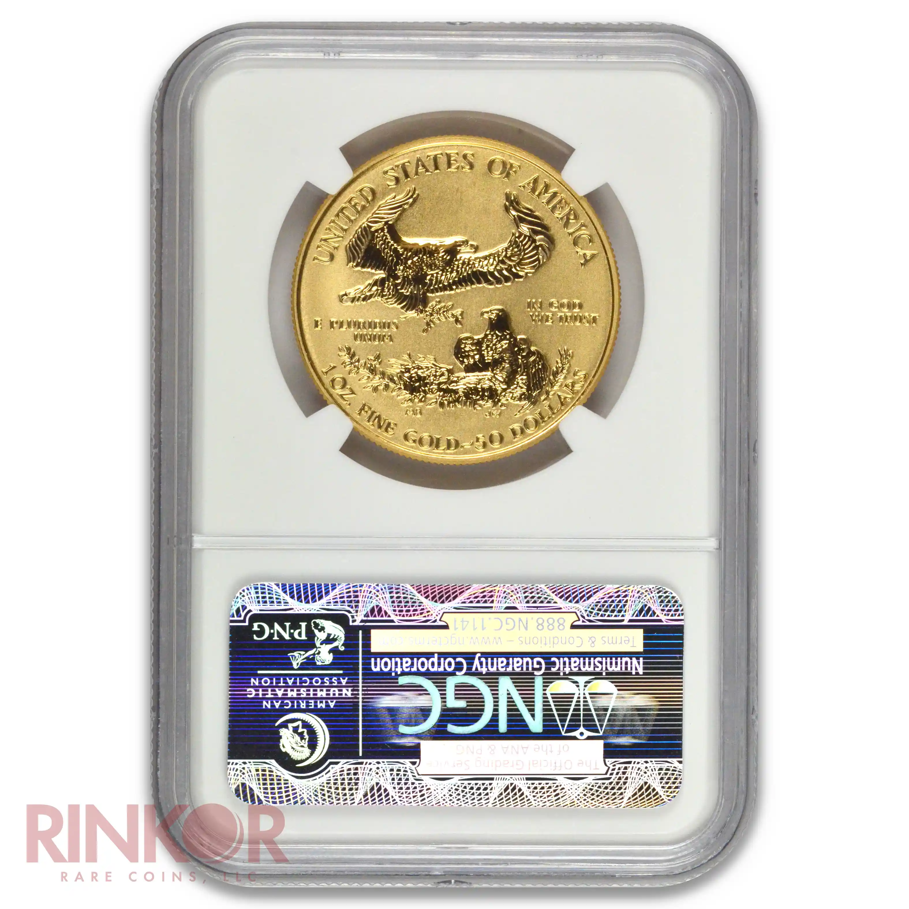 2006-W Reverse Proof 1oz American Gold Eagle 20th Anniversary NGC PF 70