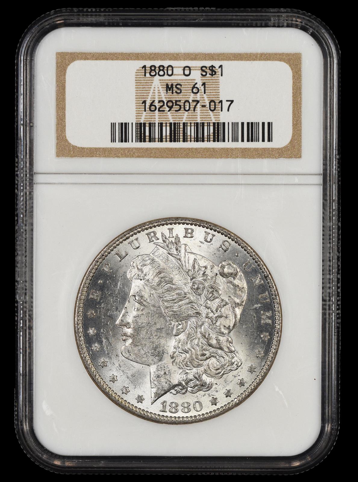 1880 O $1 NGC MS 61