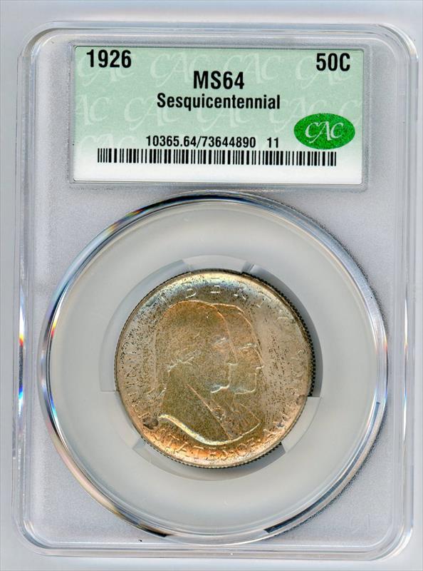1946 Booker T Washington Commemorative 50c, CACG MS-66 CAC