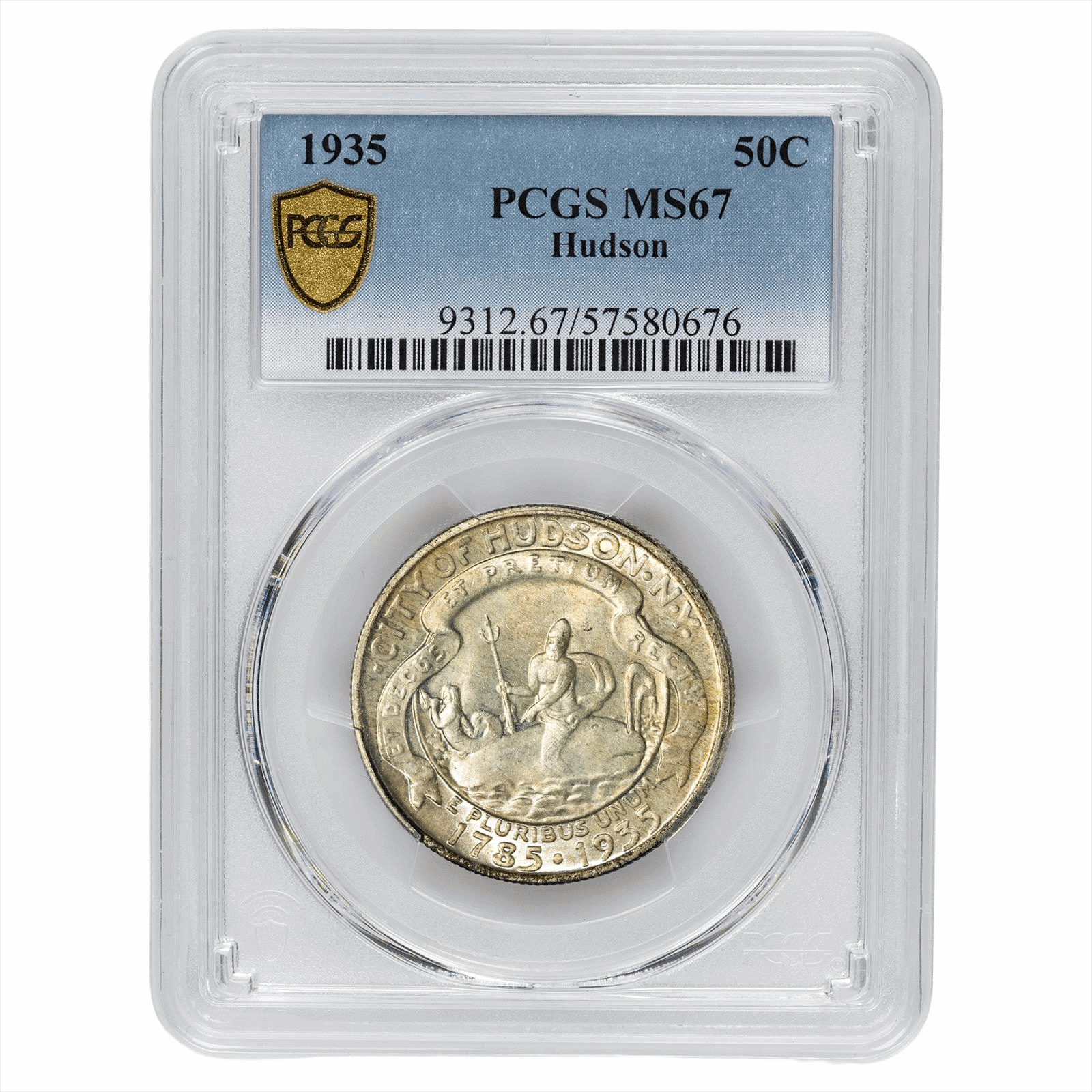 1935 Hudson Commemorative Half Dollar 50C PCGS MS 67