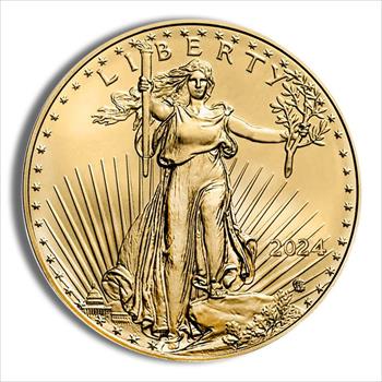 2024 1/10 oz Gold Eagle - BU image 3