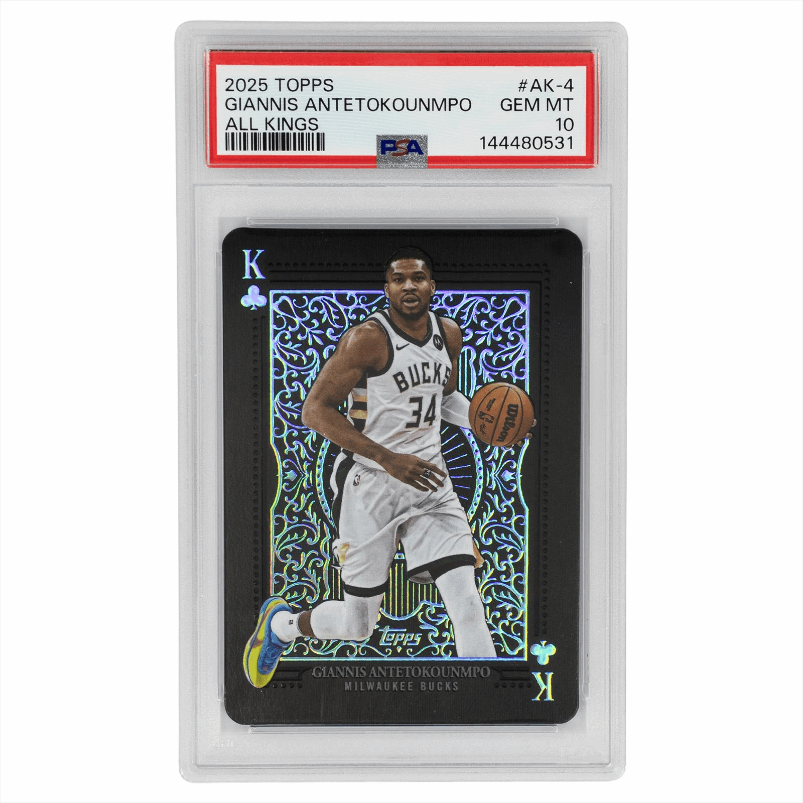2025 Topps Giannis Antetokounmpo All Kings #AK4 PSA GEM MT 10