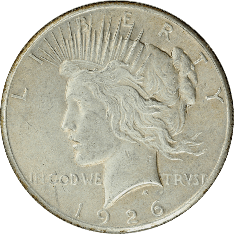 1926 Peace Silver Dollar $1, Circulated, Extra Fine