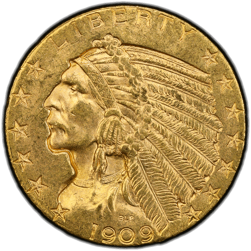 1909-D $5 PCGS MS 63 CAC