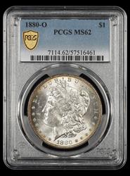 1880 O $1 PCGS MS62