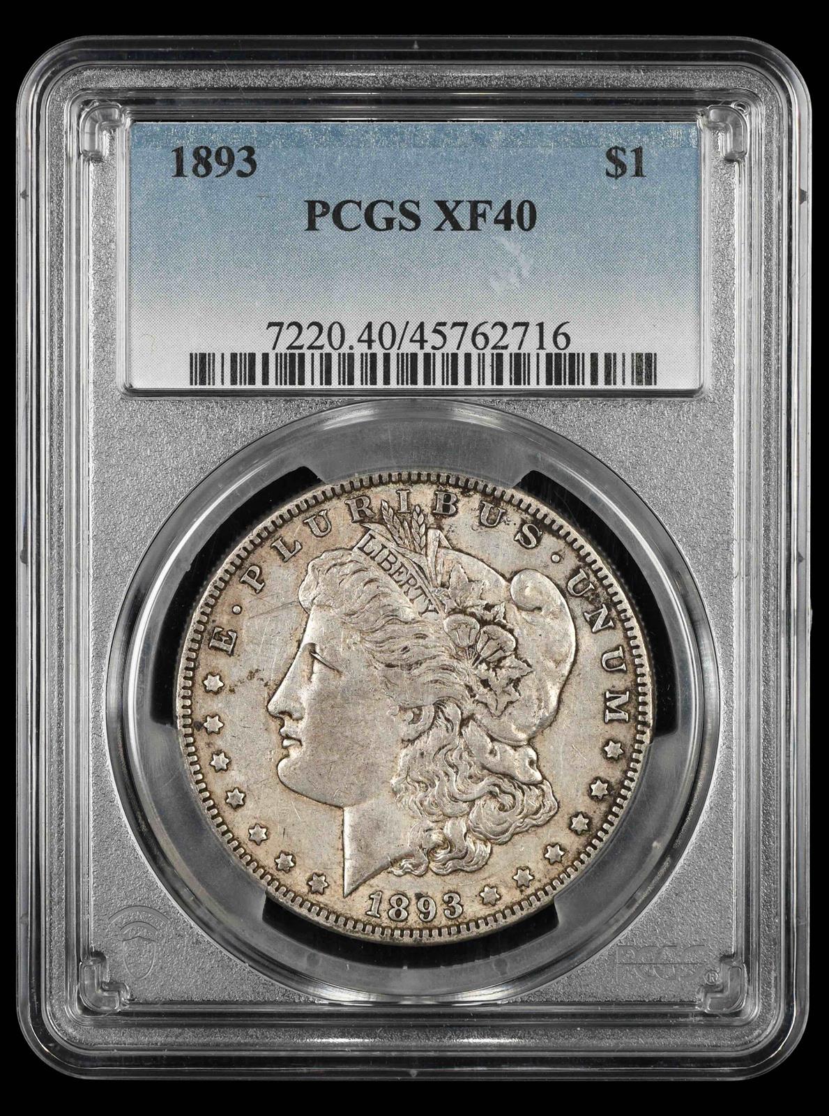 1893 $1 PCGS XF-40