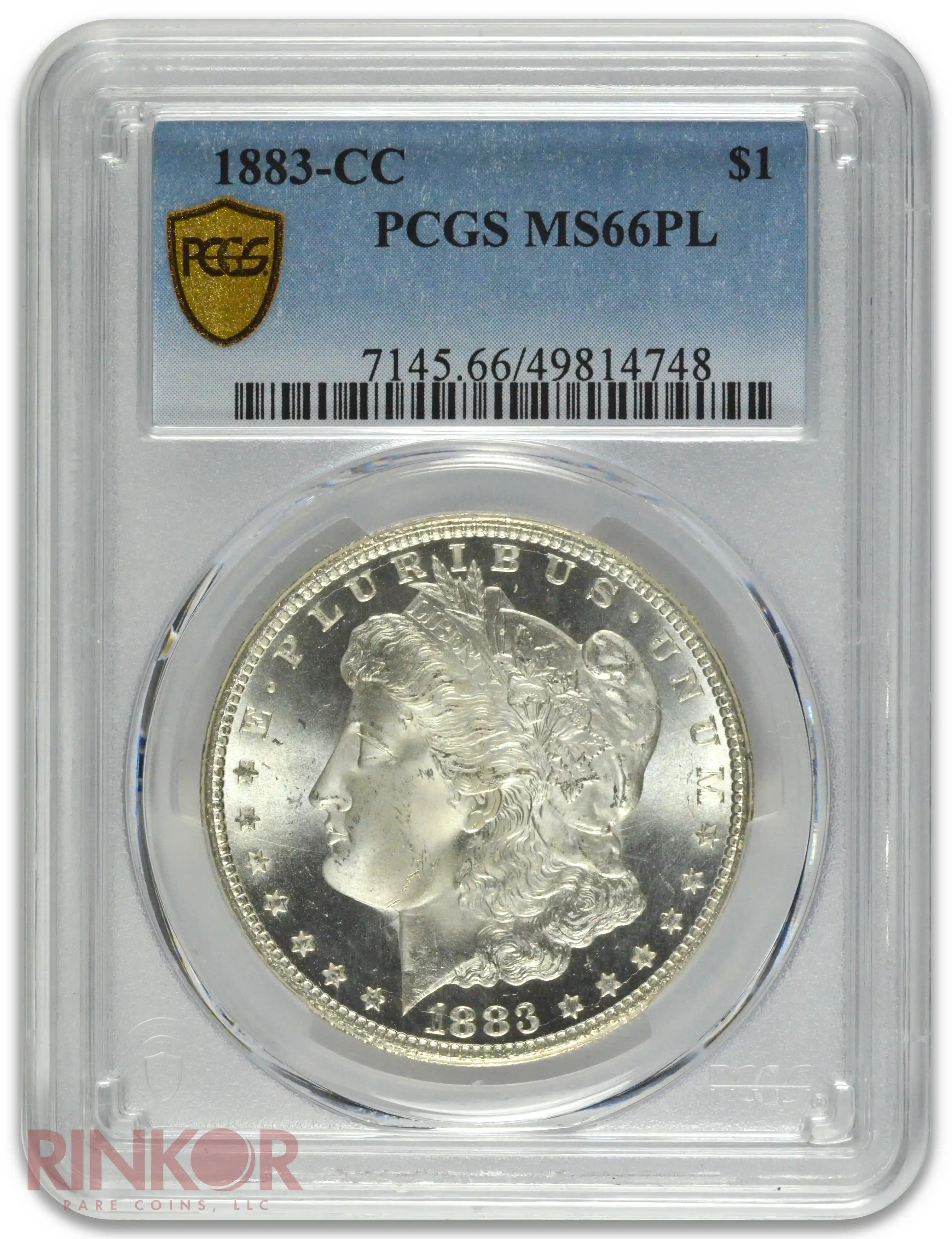 1883-CC $1 PCGS MS 66 PL