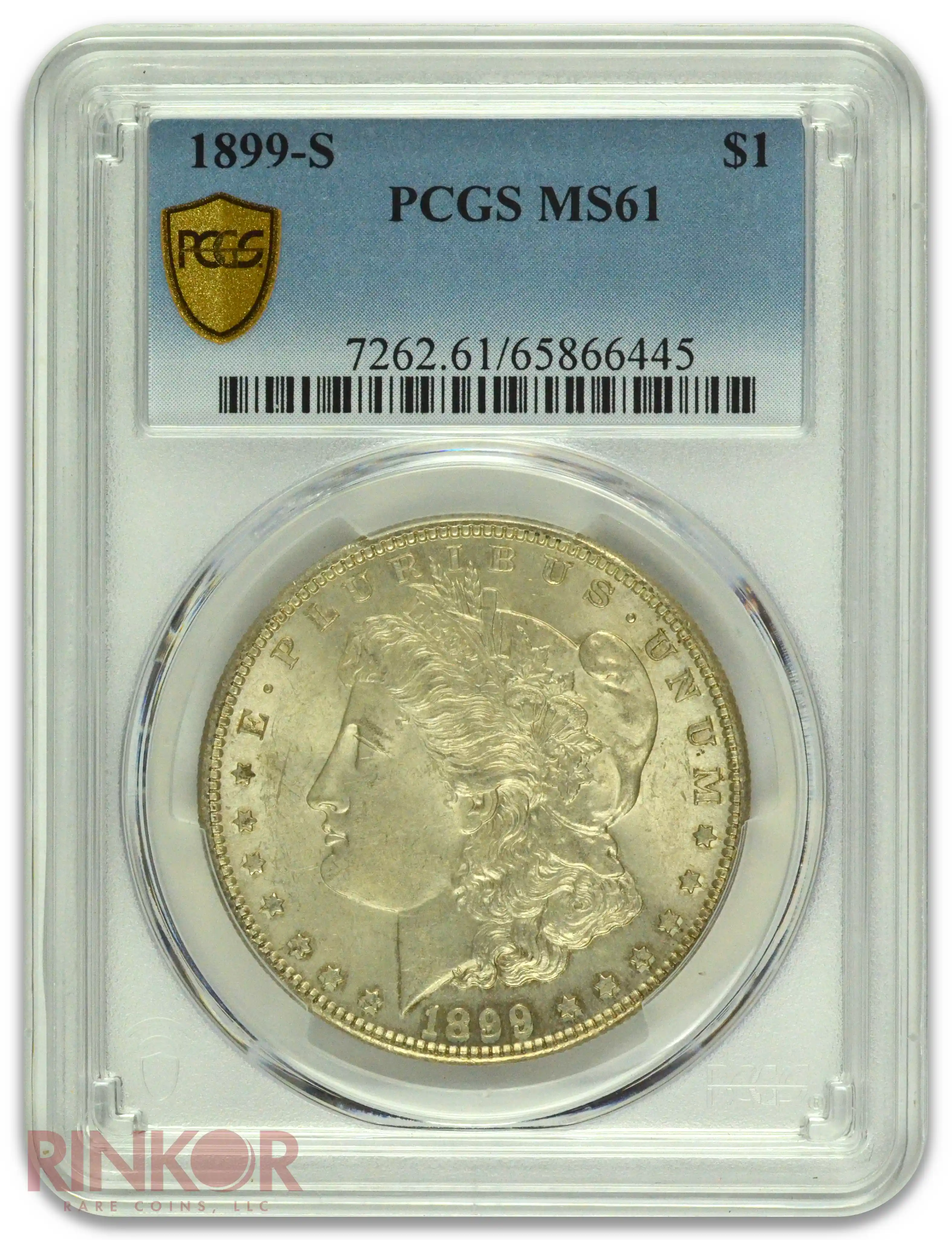 1899-S $1 Morgan Dollar PCGS MS 61