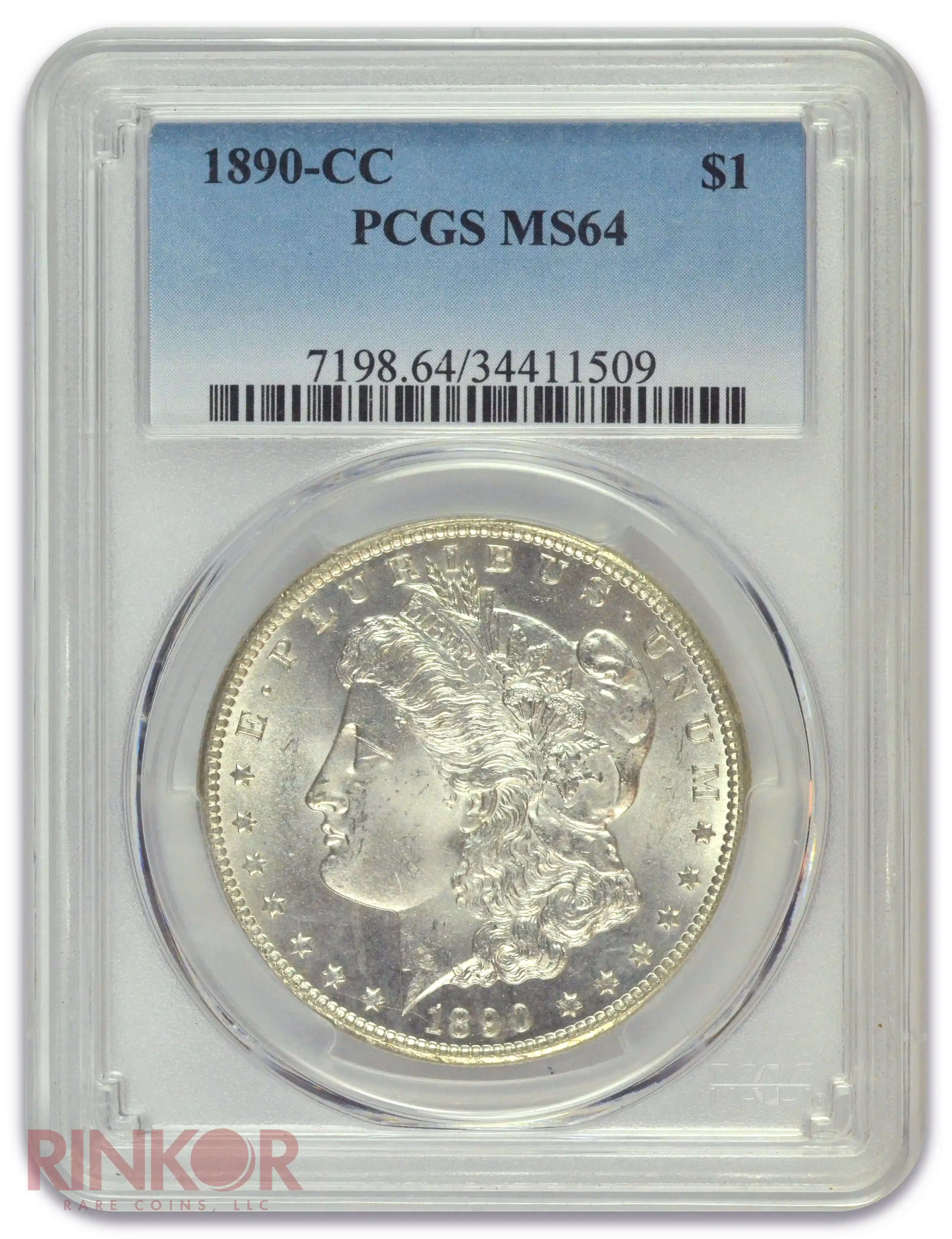 1890-CC $1 Morgan Dollar PCGS MS 64