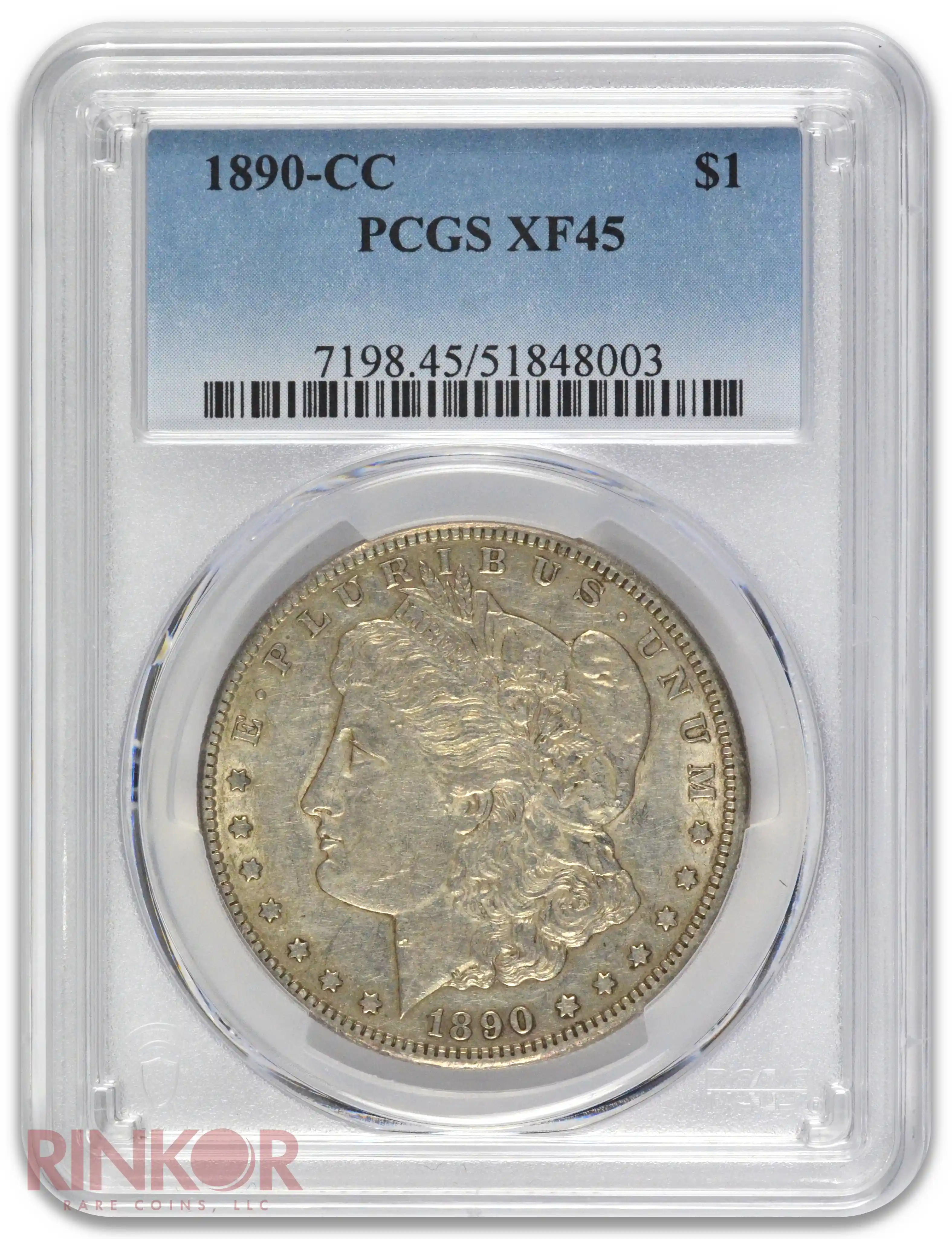 1890-CC $1 PCGS XF-45