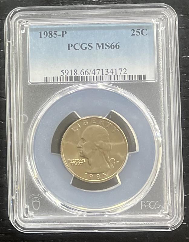 1985-P Washington PCGS MS 66