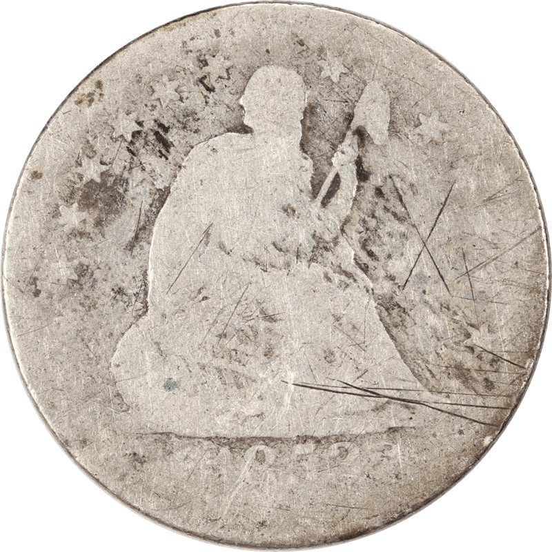 1853-O Arrows & Rays, Seated Liberty Quarter, 25c Circulated AG - Details - Filler