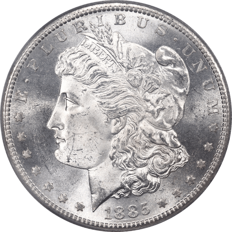 1885-S Morgan Silver Dollar $1 PCGS MS65 - Old Green 2nd Generation Holder