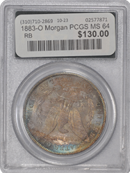 1883-O Morgan PCGS MS 64