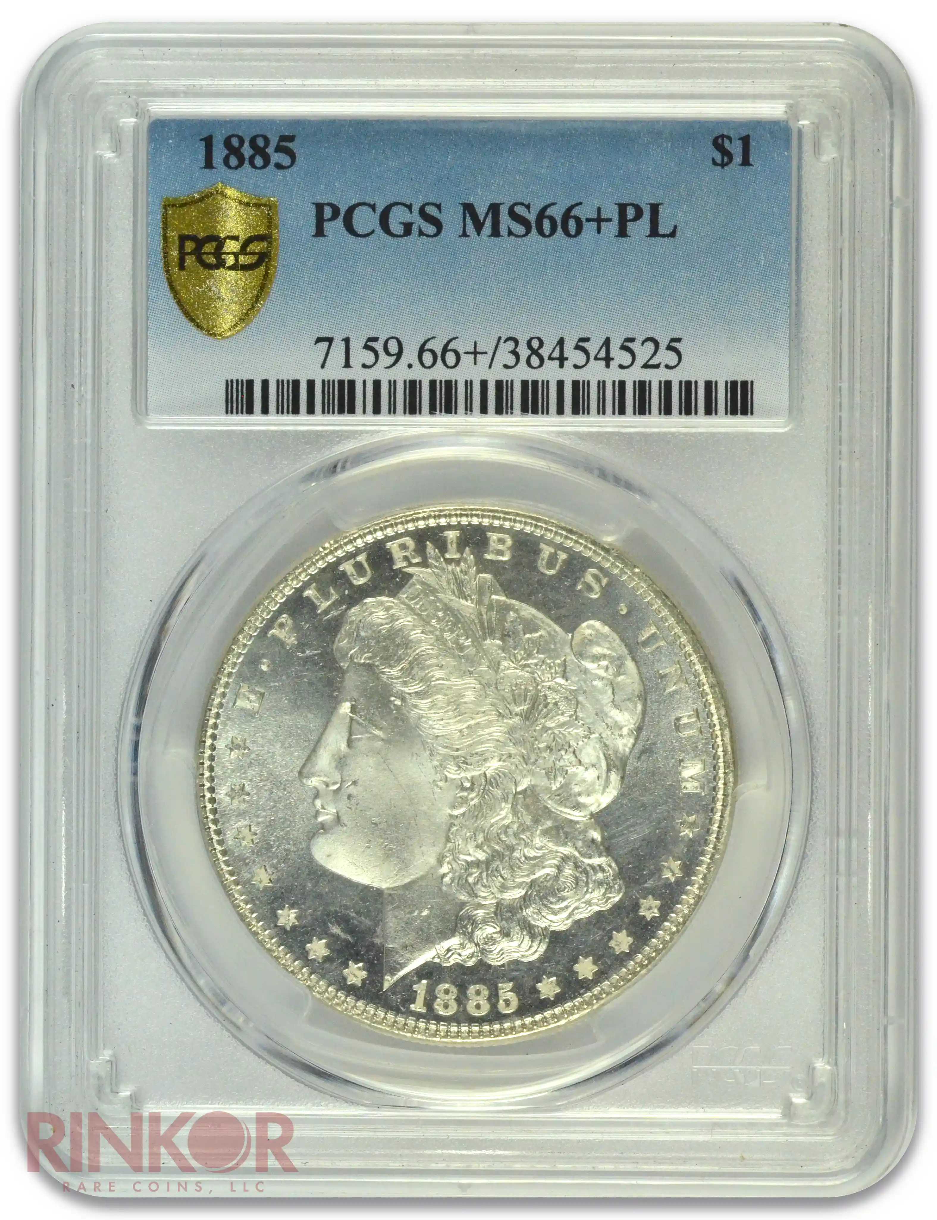 1885 $1 PCGS MS 66+ PL