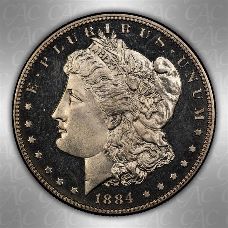 1884 $1 CACG PF 64  CAM