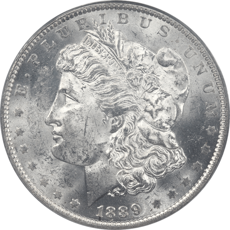 1889-O Morgan Silver Dollar $1 PCGS MS61 - Nice Original Lustrous Coin