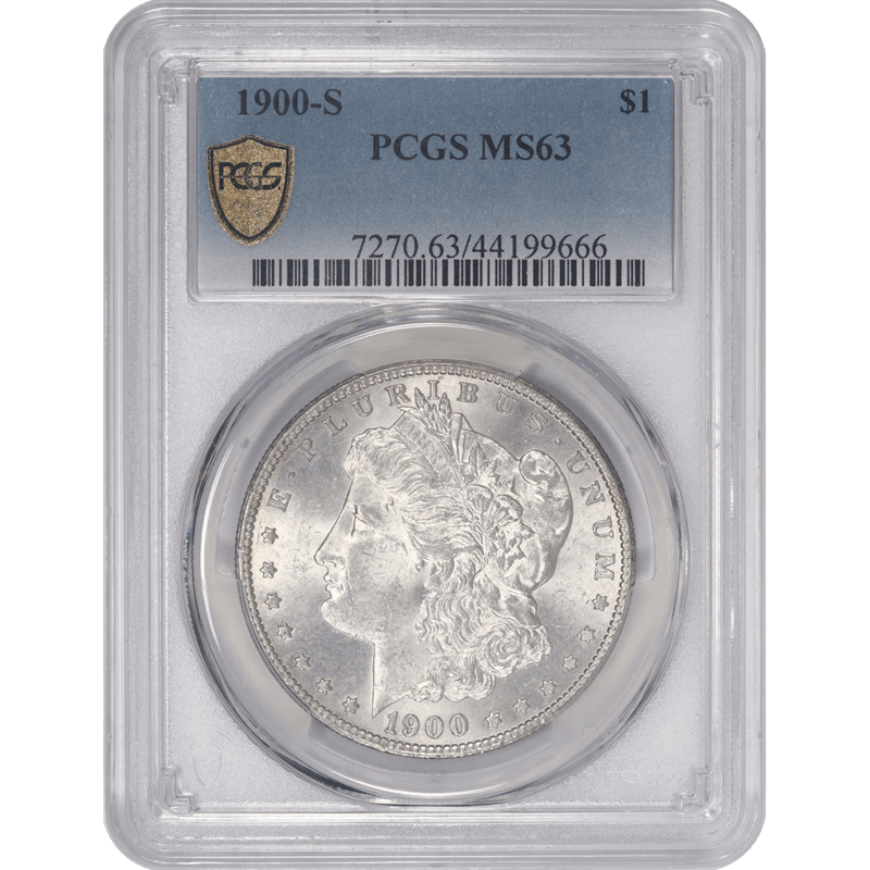 1900-S Morgan Silver Dollar, PCGS MS63 - Nice White Coin 