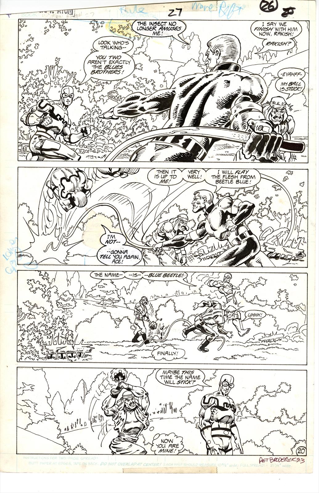 Captain Atom #27 Page 26 Artist:  Pat Broderick (Penciller) ,  Bob Smith (Inker) Media Type: Pen and Ink Art Type: Interior Page 