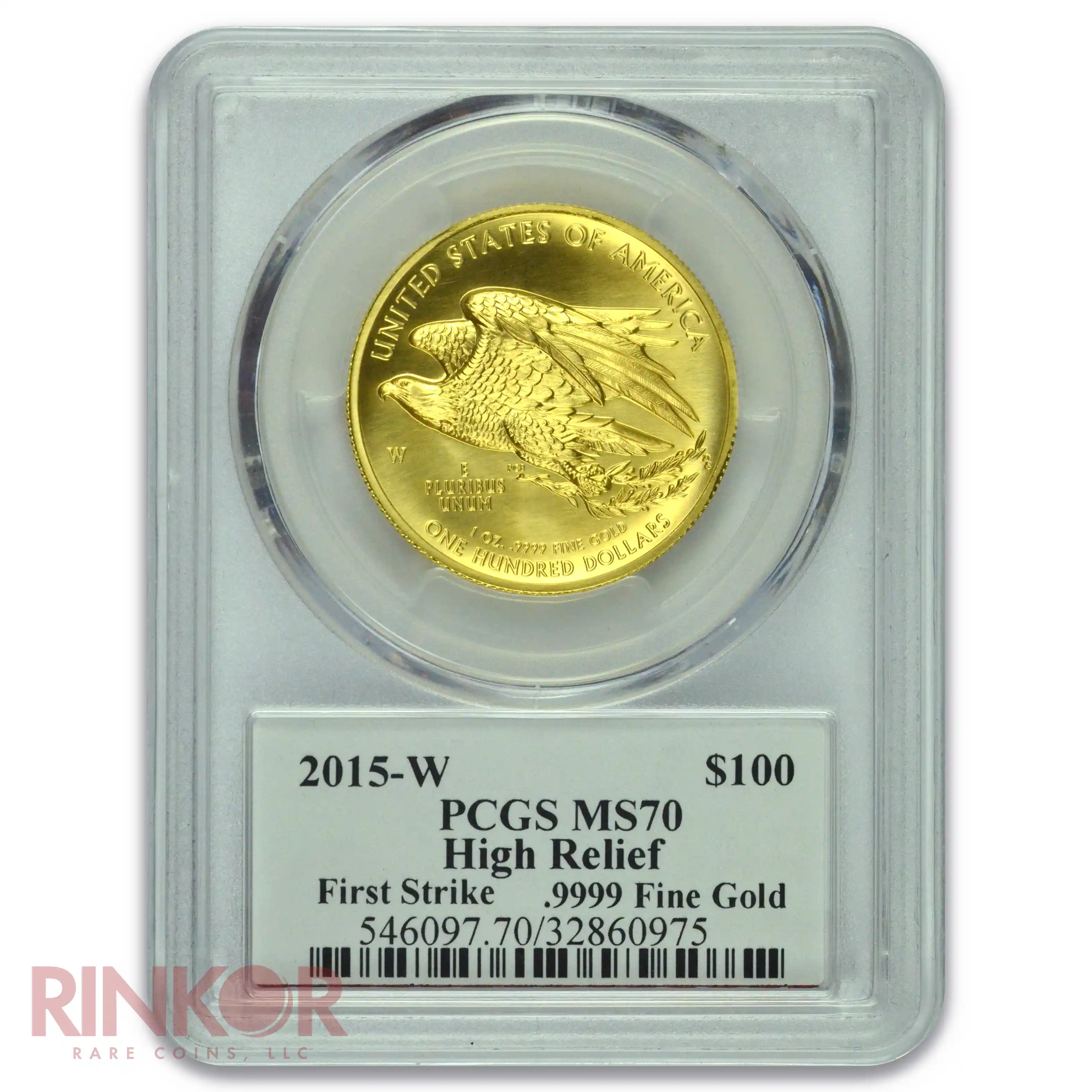 2015-W 1oz American Liberty Gold High Relief First Strike Moy Sig PCGS MS 70 