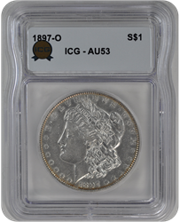 1897-O Morgan ICG AU-53