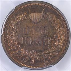 1869 1c PCGS PR63RB