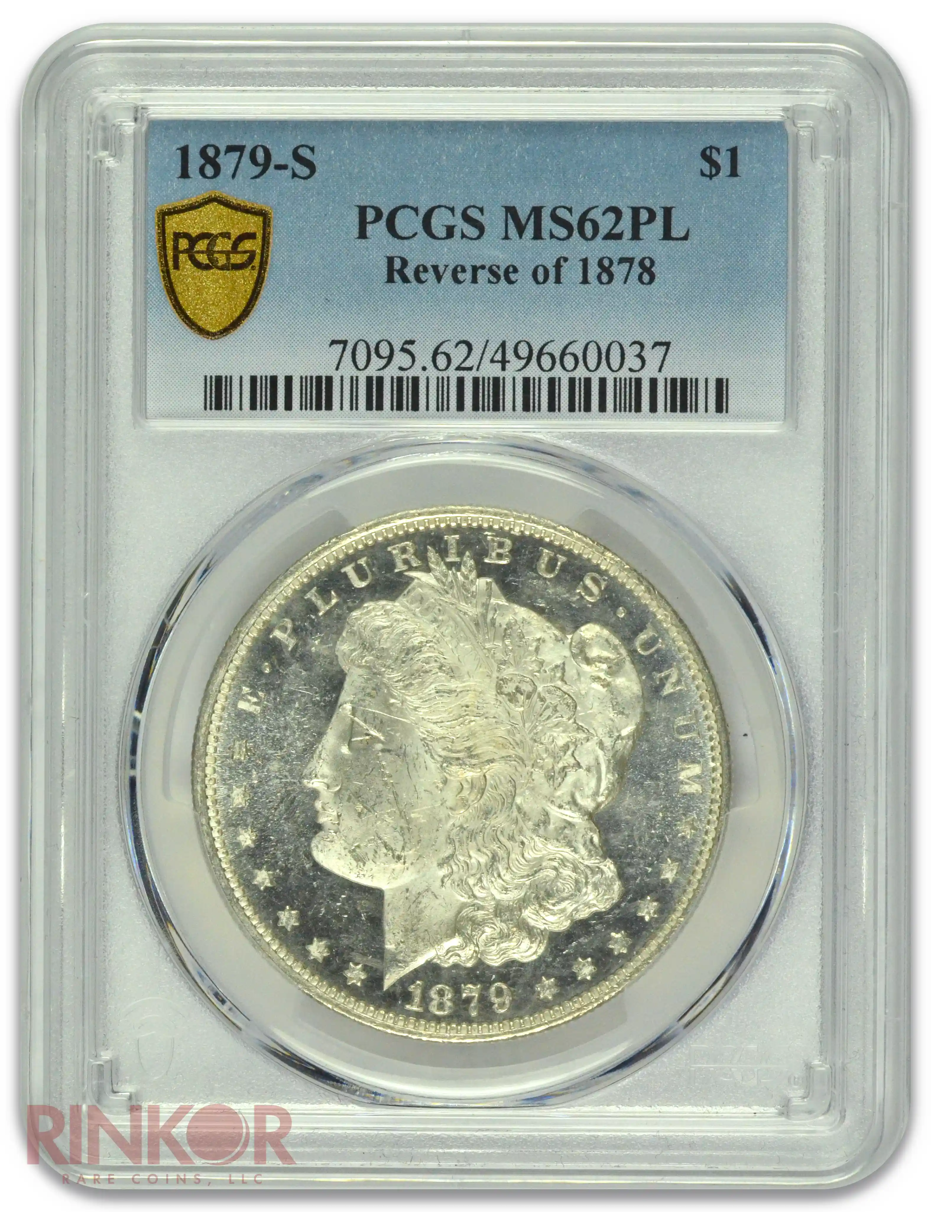 1879-S Reverse of 1878 $1 Morgan Dollar PCGS MS 62 PL