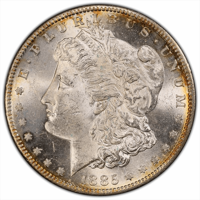 1885-S $1 PCGS MS62 