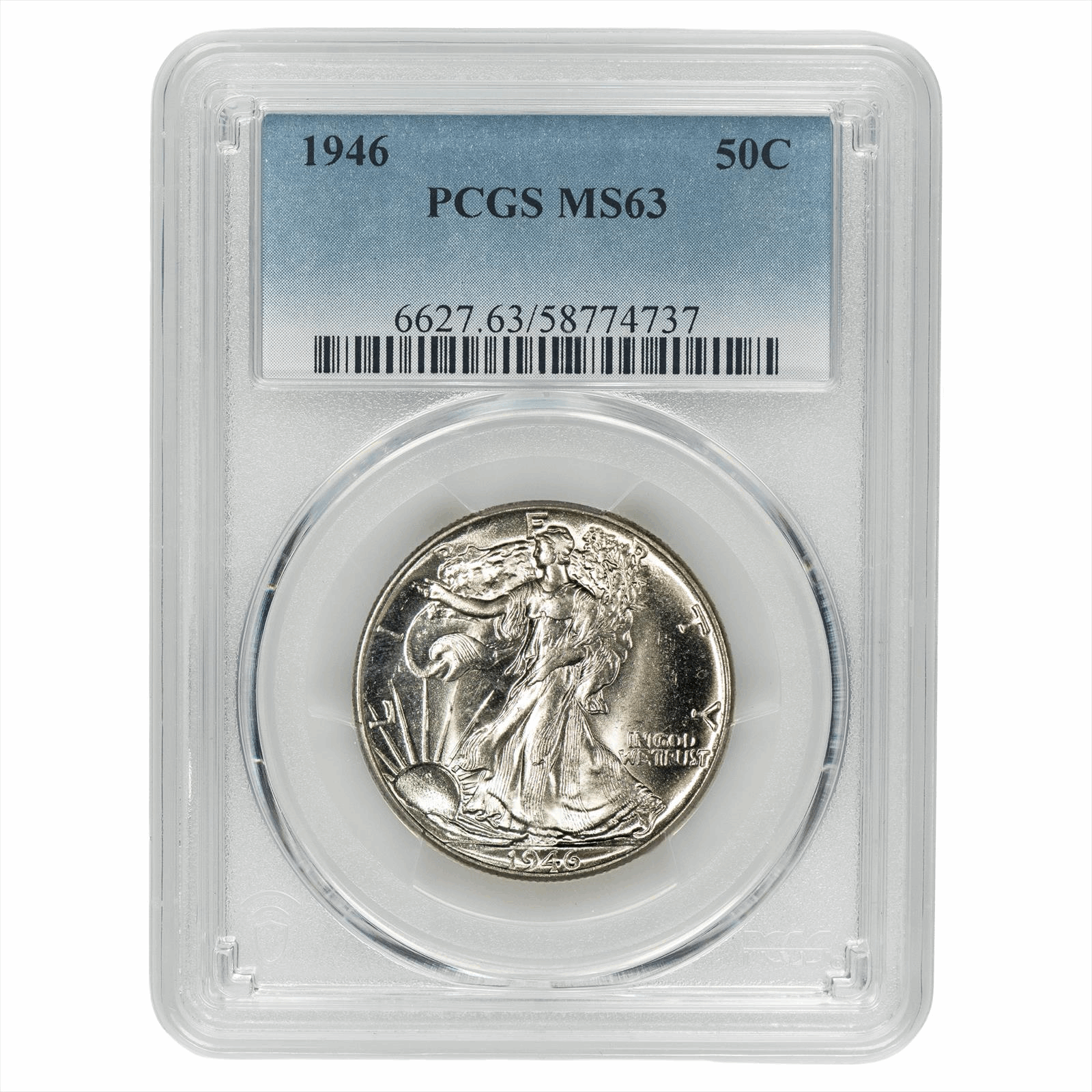 1946 Walking Liberty Half Dollar 50C PCGS MS 63