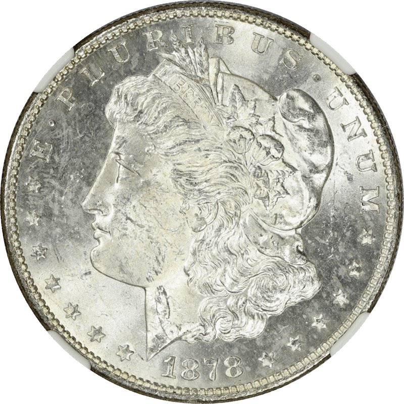 1878-S Morgan Silver Dollar $1 NGC MS 63 