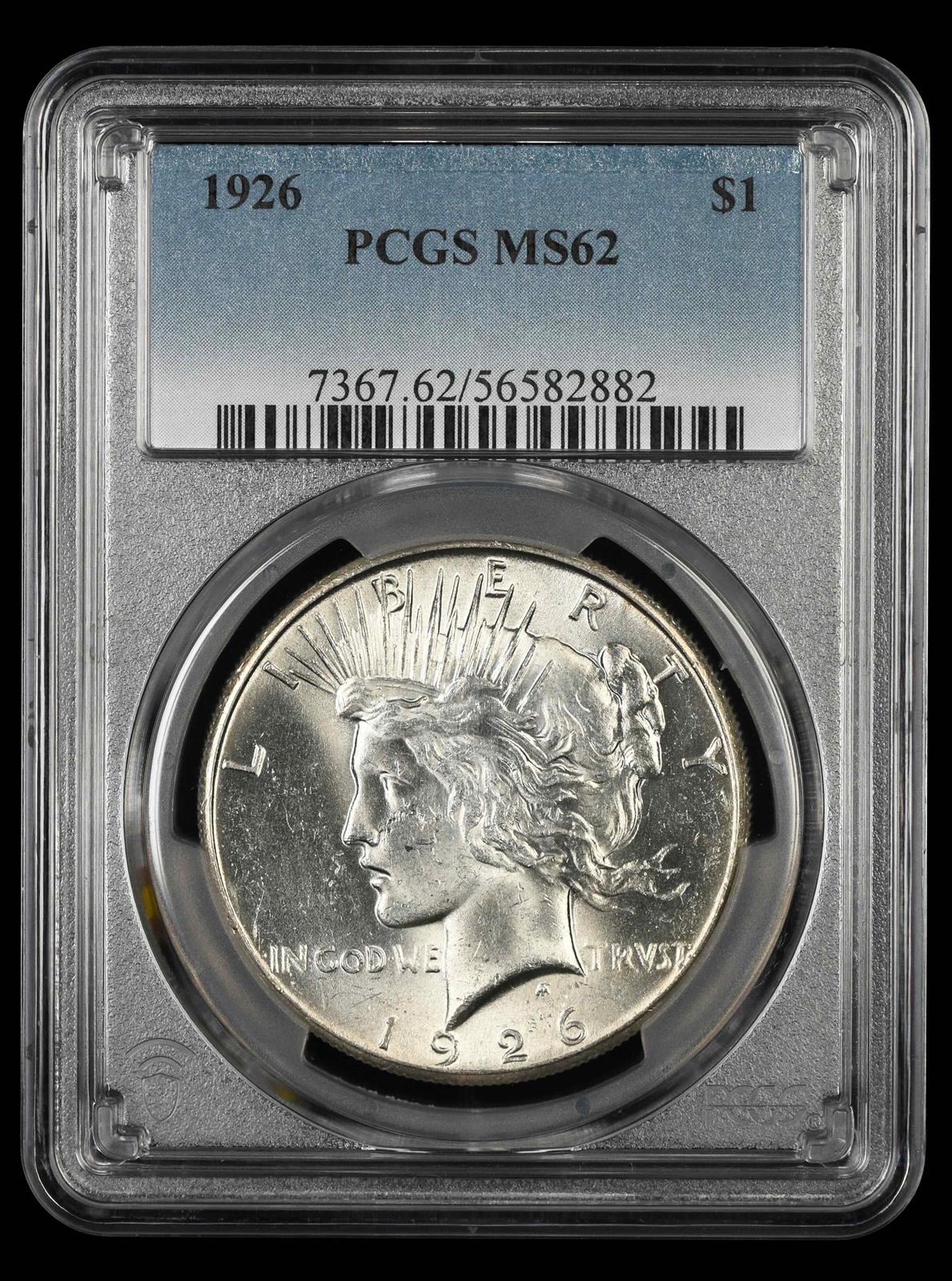 1926 $1 PCGS MS 62