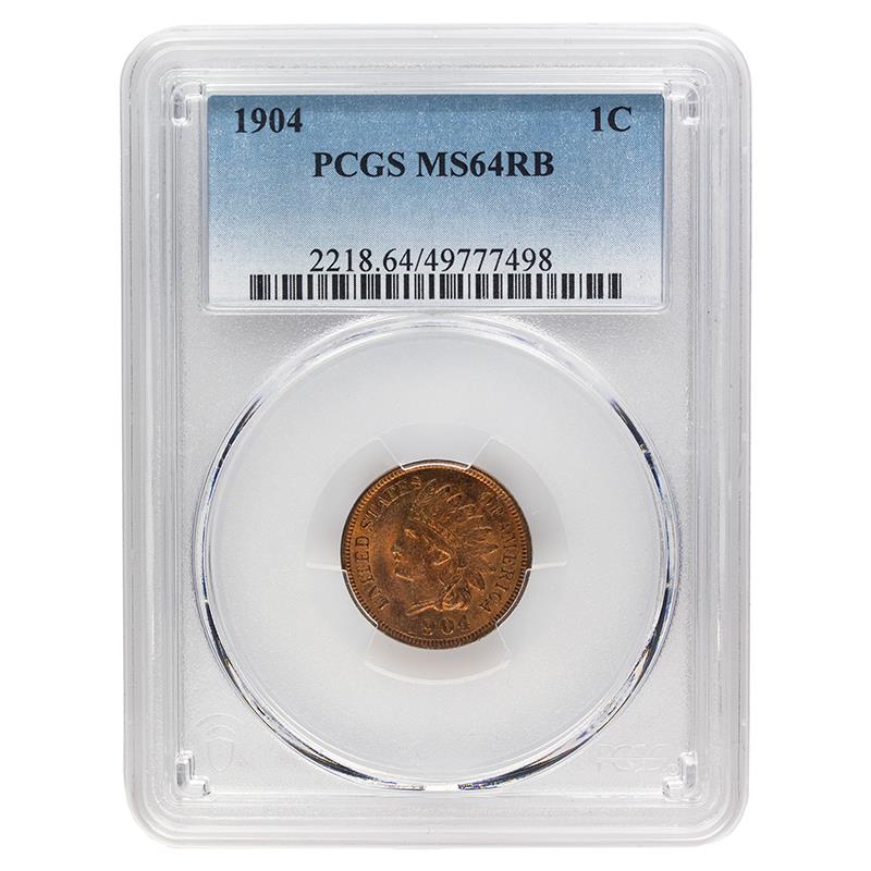 1904 Indian Head Cent, 1C PCGS MS 64 RB