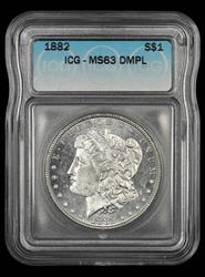 1882 $1 ICG MS63DMPL