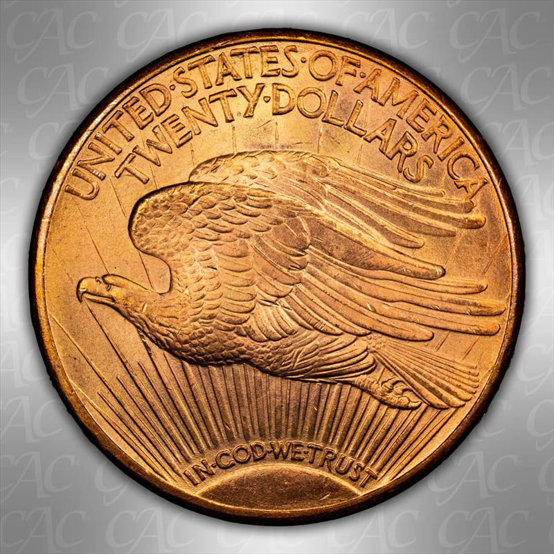 1923-D $20 CACG MS 66 