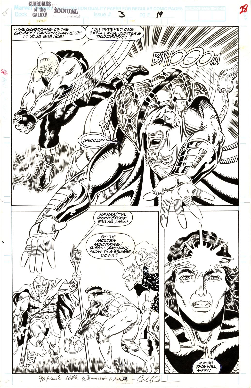 Guardians of the Galaxy Annual #3 Page 19 Artist:  Colleen Doran (Penciller) ,  Steve Montano (Inker) Media Type: Pen and Ink Art Type: Interior Page 